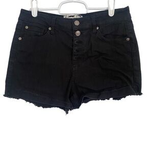 Altar'd State‎ Black Button Fly Denim Shorts Sz 28/7